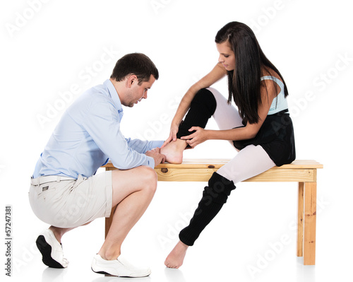 Injured modern dancer