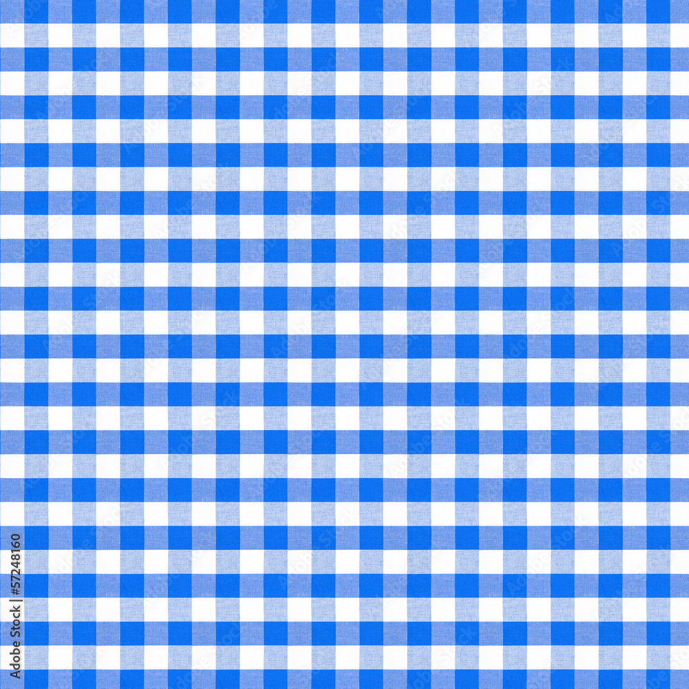 real seamless pattern of blue picnic tablecloth