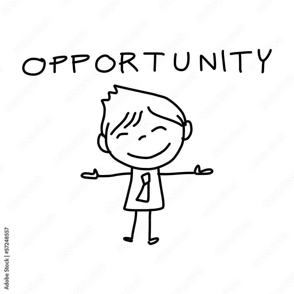 hand drawing cartoon character business person hand drawing cartoon character business person