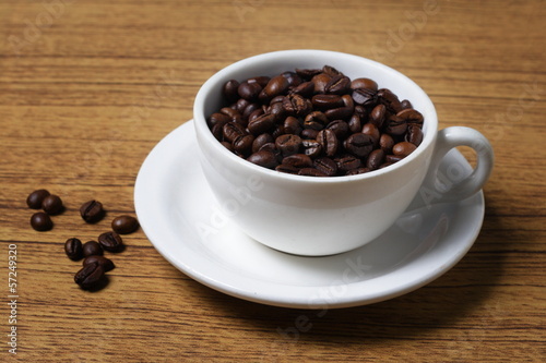 a Cup of Robusta Coffee Beans