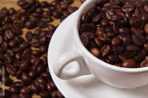 a Cup of Robusta Coffee Beans