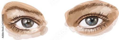 augen gemalt frau frauenaugen