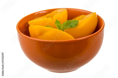 Marinated peaches