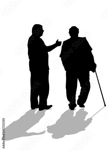 Two elderly men