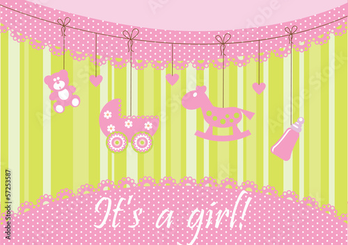 Baby arrival announcement card