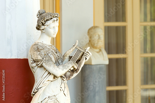 Column of Muses in Achillion palace photo