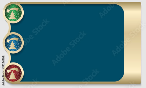 text box with the Christmas theme