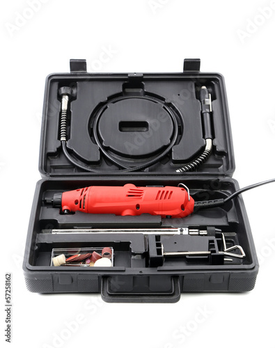 Toolbox with drill