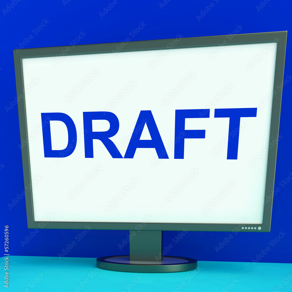 Draft Screen Shows Outline Documents Or Letter Online Draft Screen Shows Outline Documents Or Letter Online