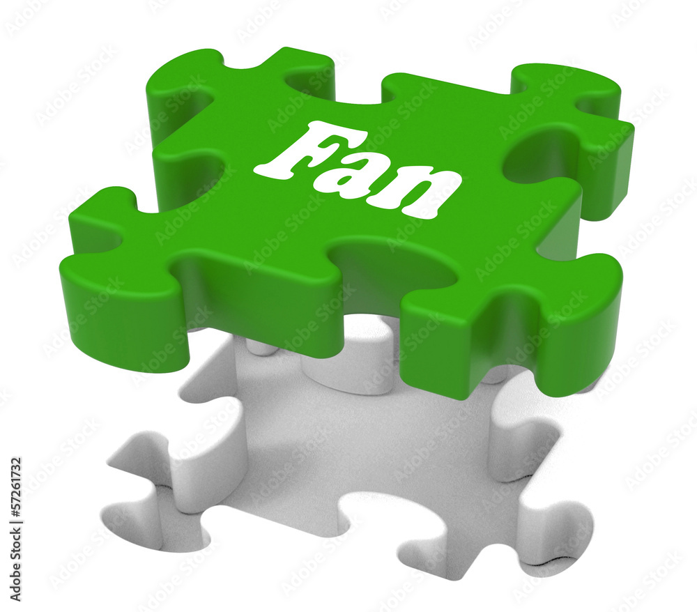 Fan Jigsaw Shows Online Follower Likes Or Internet Fans Fan Jigsaw Shows Online Follower Likes Or Internet Fans