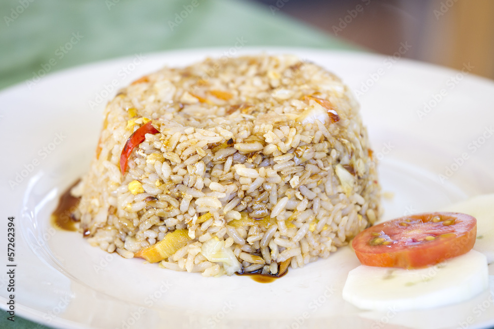 Fried rice with eggs of indonesia style Fried rice with eggs of indonesia style