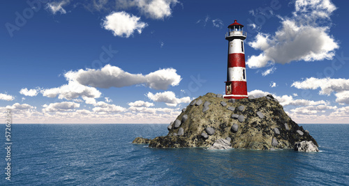 Leuchtturm auf hoher See