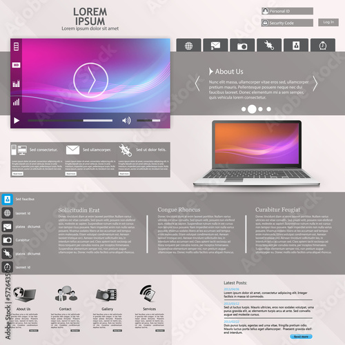 Modern Website Template Design