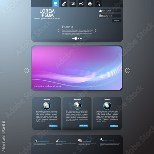 Modern Website Template Design