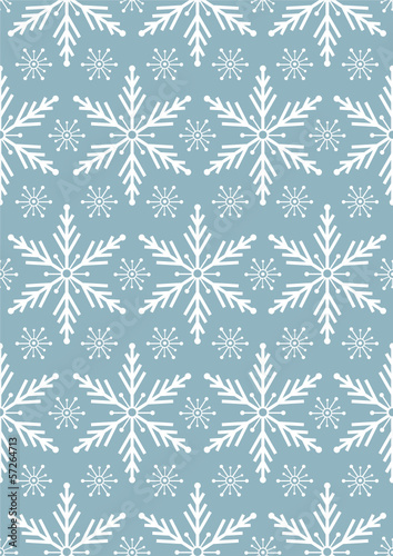 christmas seamless background with snowflakes