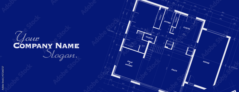 Fototapeta premium Appartment Blueprints