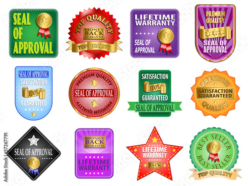 Seal of Approval Labels