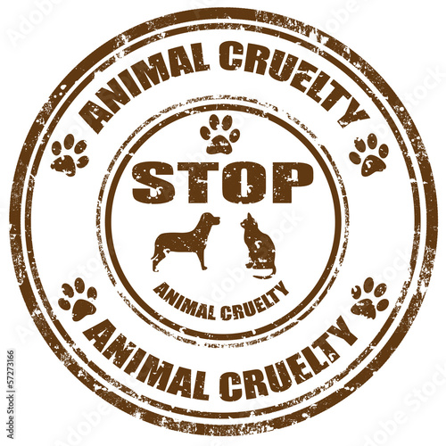 Stop Animal Cruelty-stamp