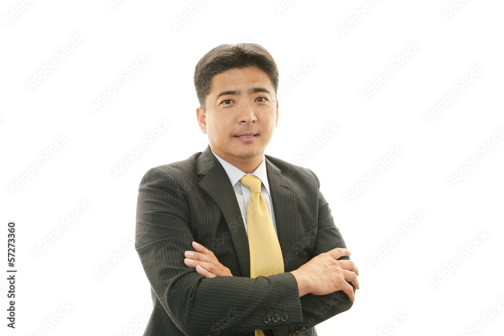 笑顔のビジネスマン 笑顔のビジネスマン