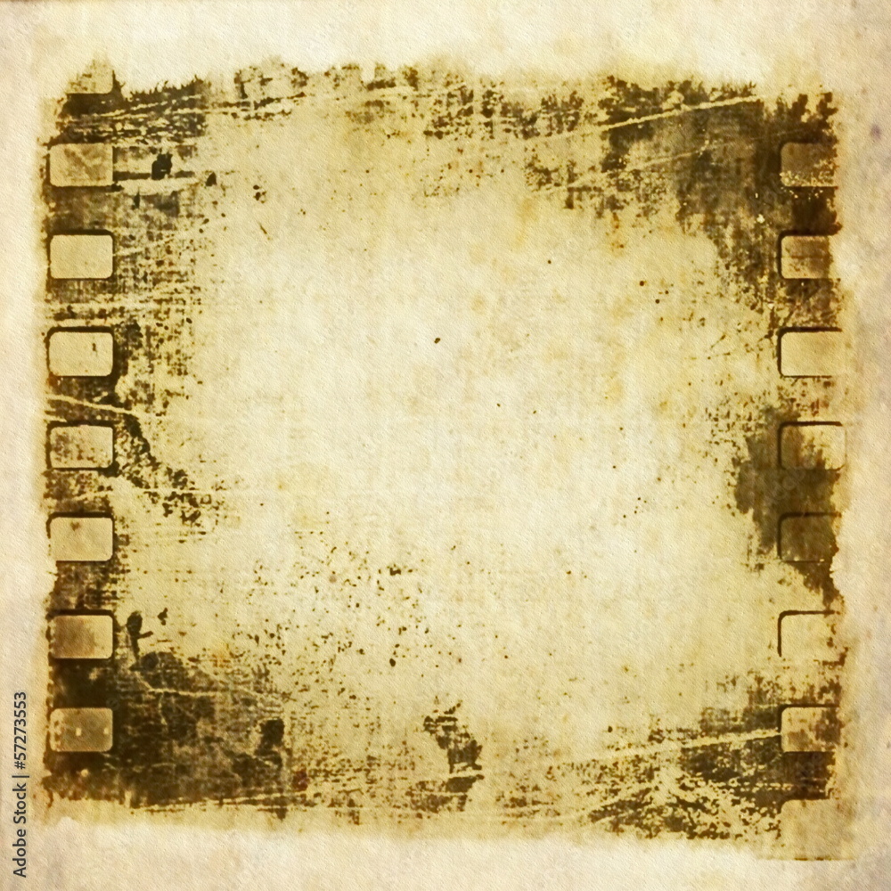 Naklejka premium old grunge film strip background