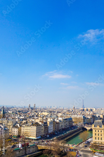 antique city view in paris