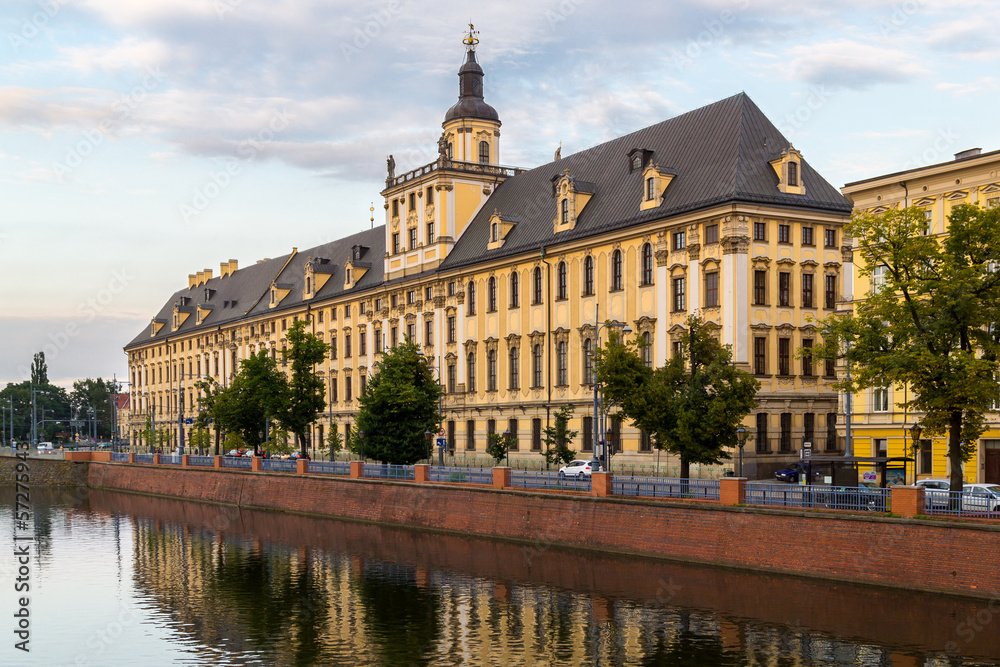 Obraz premium Wrocław - Odra i stare miasto