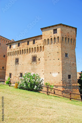 Italy, Cesena medieval castle.