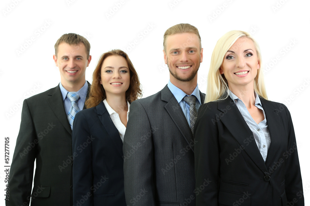 Group of business people isolated on white Group of business people isolated on white