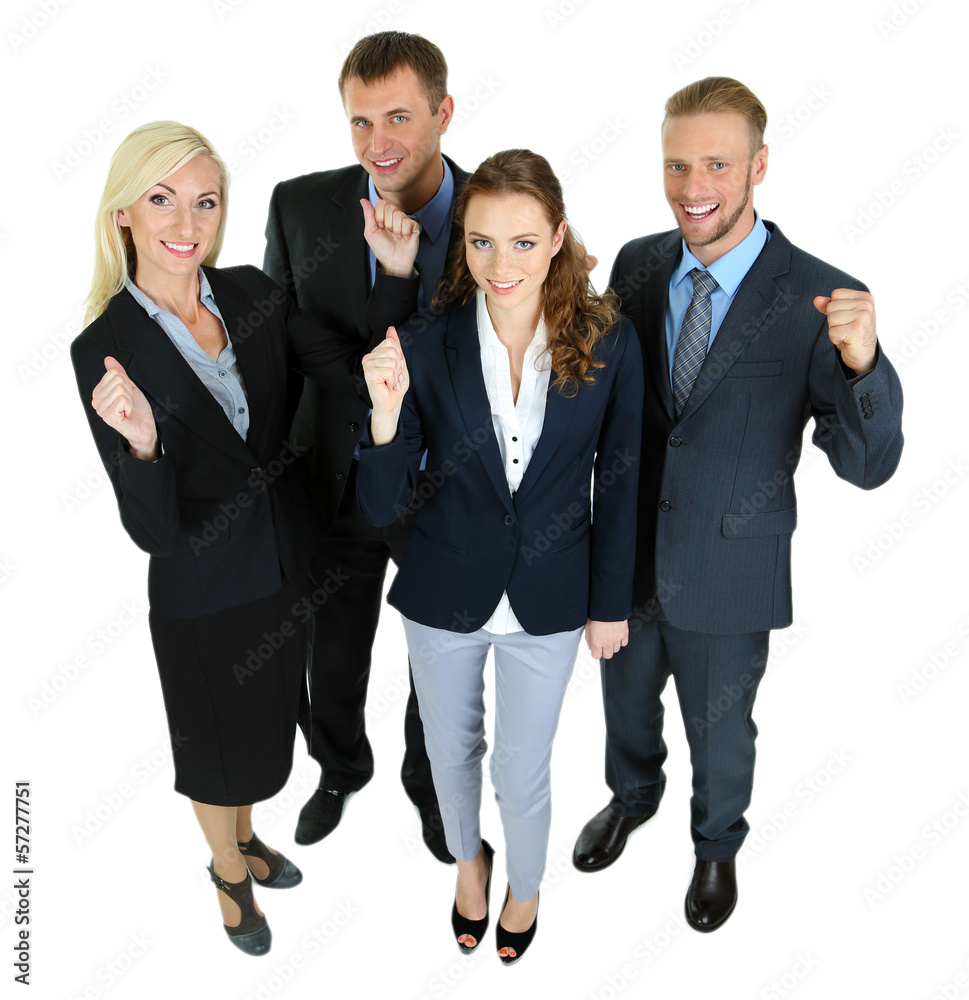 Group of business people isolated on white Group of business people isolated on white