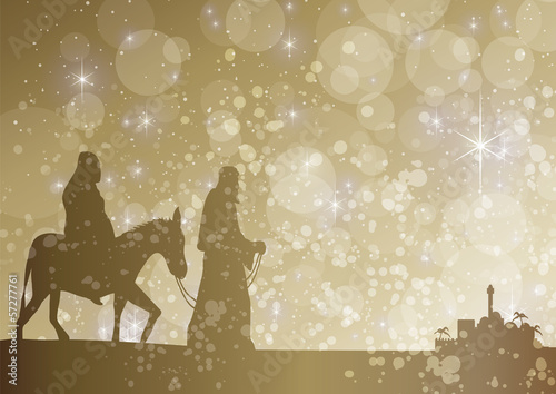 starry mary and joseph big