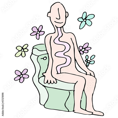 Bowel Movement on Toilet