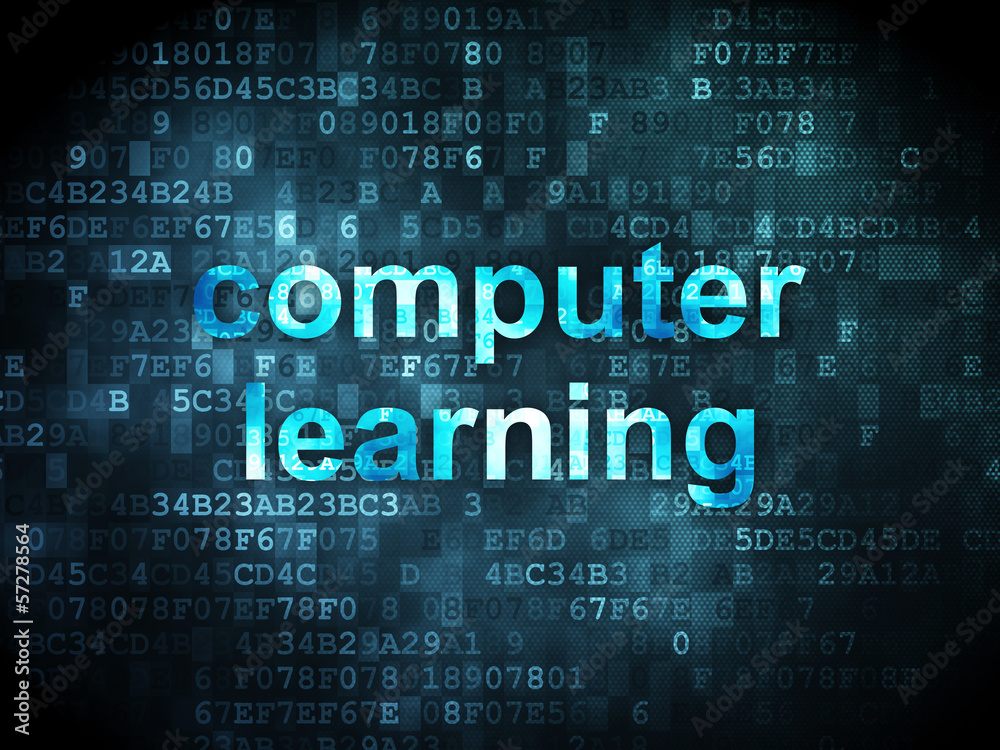 Education concept: Computer Learning on digital background Education concept: Computer Learning on digital background