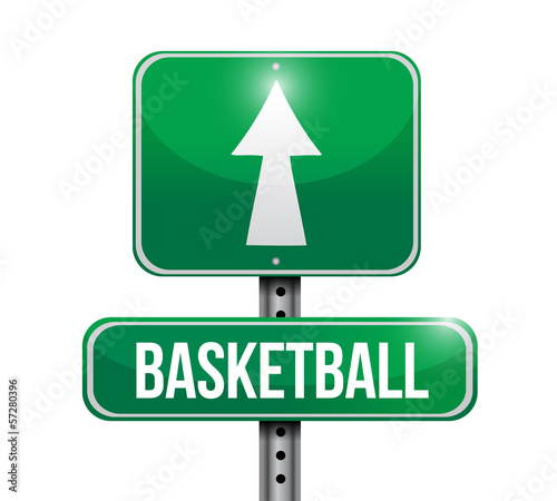 basketball road sign illustrations design