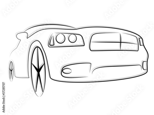 Luxus Muscle Car Tribal