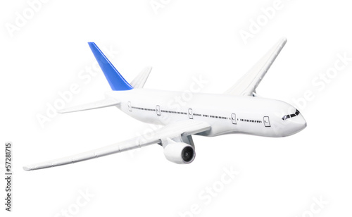 Passenger airplane isolated on white background
