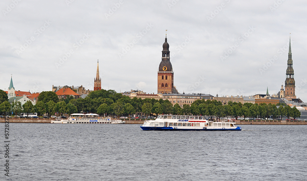 panorama of Riga, Latvia