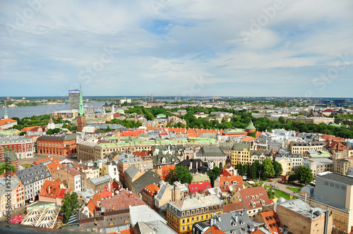 panorama of Riga, Latvia