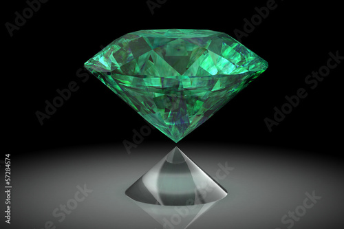 emerald (high resolution 3D image)