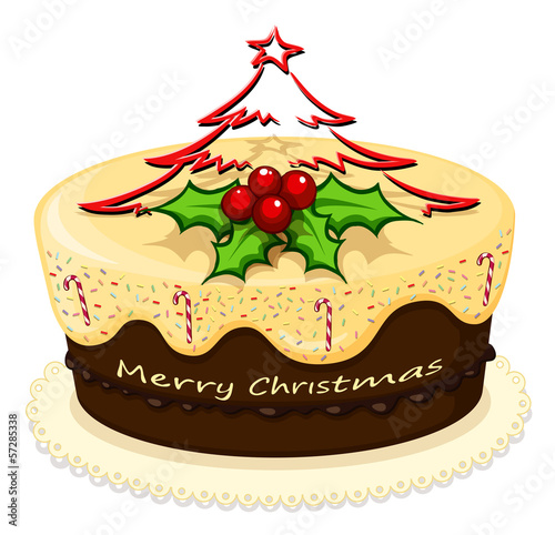 A delicious cake for Christmas