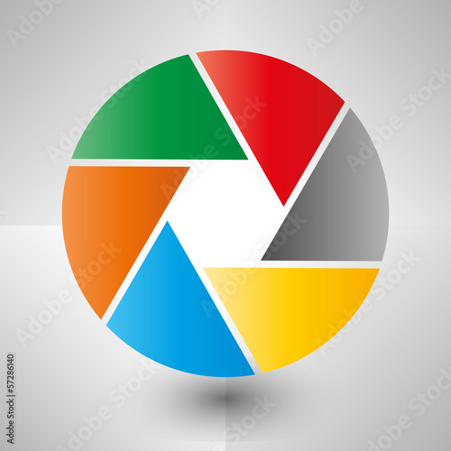 Free Download Logo Farbkreis Verschluss Kamera - GFXLoad