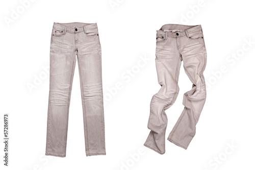 two grey jeans