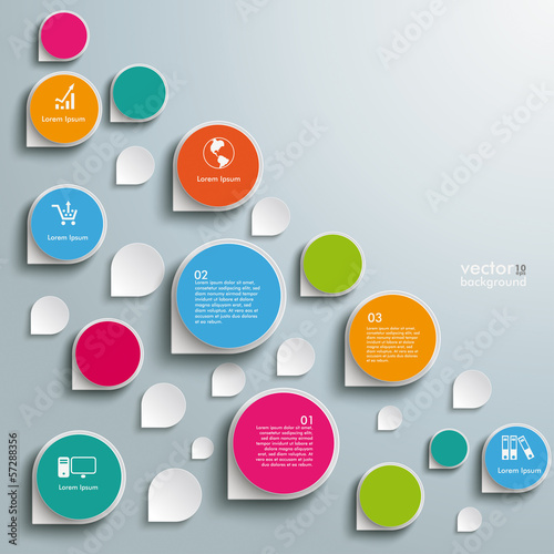 Infographic Colored Abstract Drops One Direction