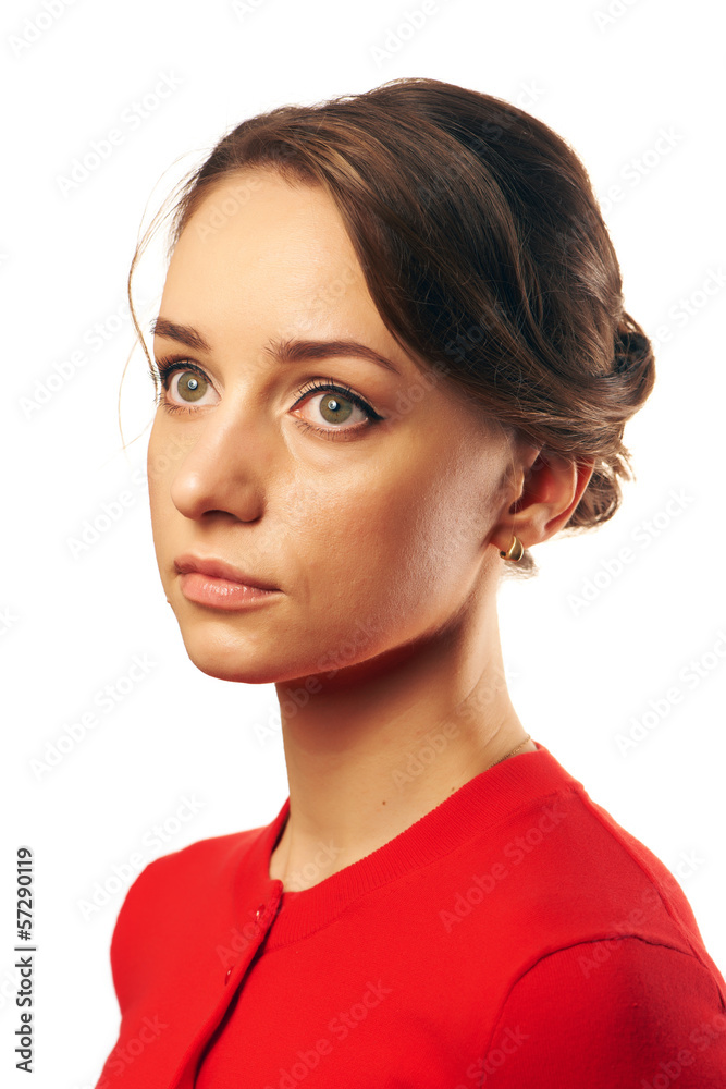 Beautiful young woman portrait Beautiful young woman portrait