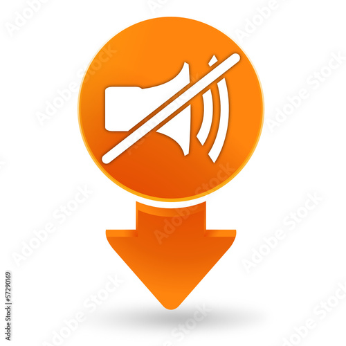 son coupé sur signet orange