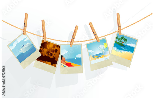 Summer memories. Vector.