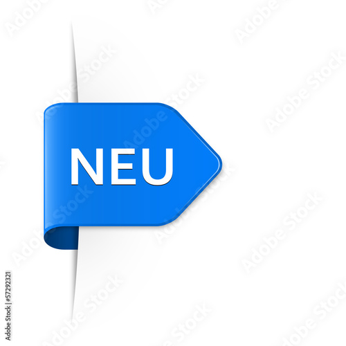 NEU - Blauer Sticker Pfeil mit Schatten
