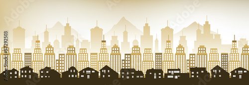 Cityscape in the evening