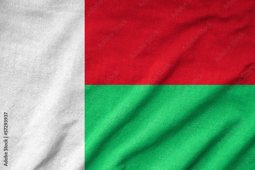 Ruffled Madagascar Flag