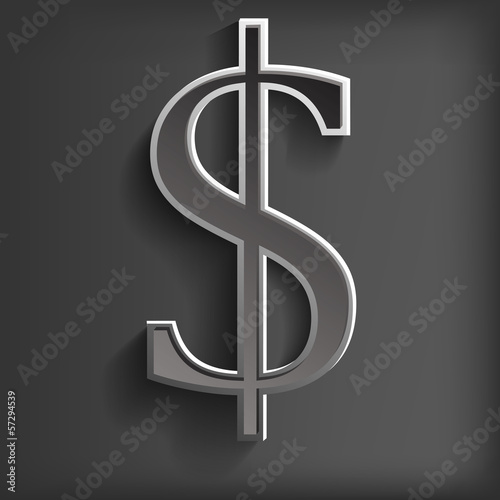 Gray dollar symbols on gray background
