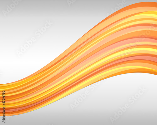 Orange wave floating